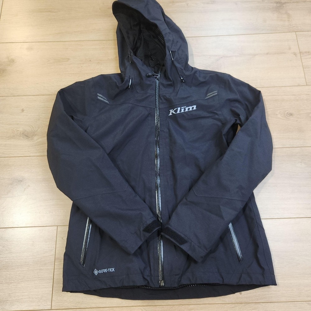 Klim Eclipse Jacket Womens Medium Black Gore-Tex Hooded Waterproof Moto Riding
